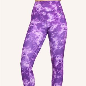 Peloton Brittany Allen purple tie dye leggings new with tags
